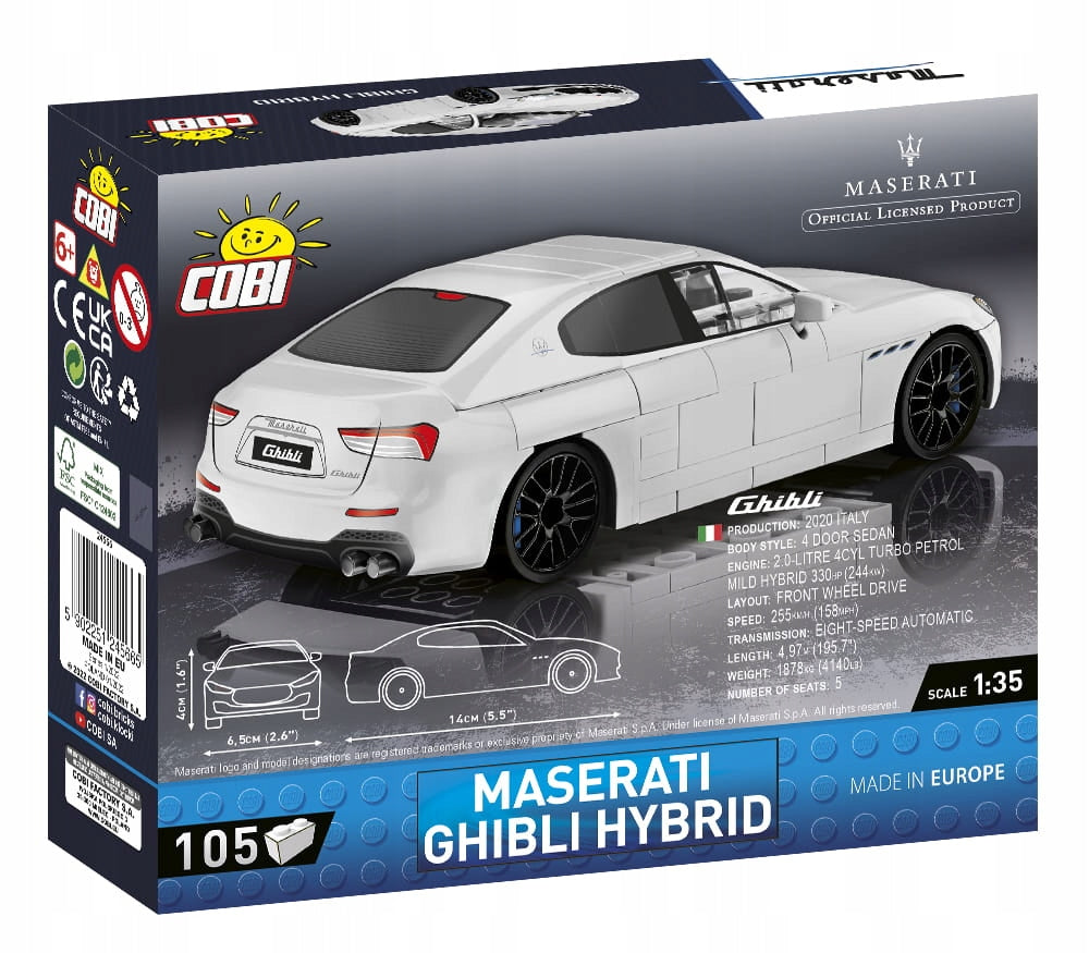 Konstruktor Cobi Maserati Ghibli Hybrid, 1/35, 24566 