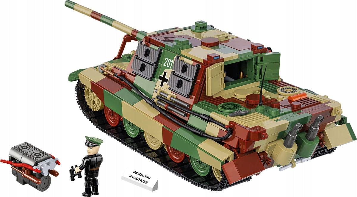 Konstruktorius Cobi Sd.Kfz. 186 Jagdtiger 1/28 2580, 1280 d.