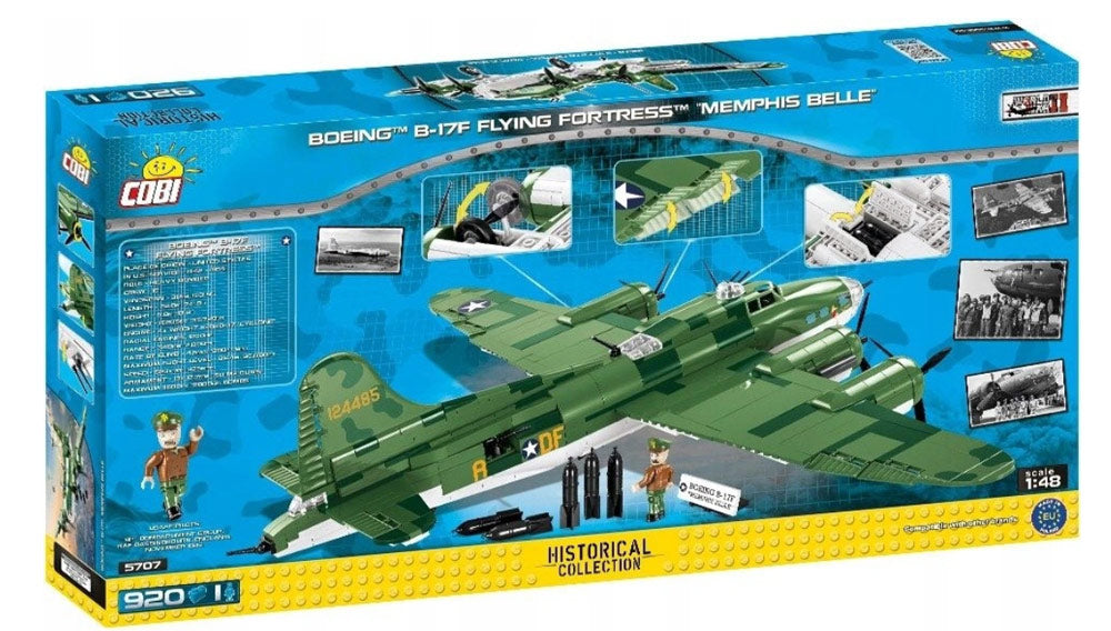 Zusammengebautes Modell Boeing B-17F Cobi, 5707, 920 d. 