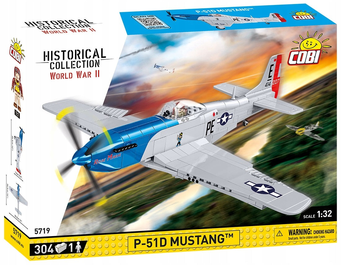 Surenkamas modelis Mustang P-51D Cobi, 5719, 304 d.