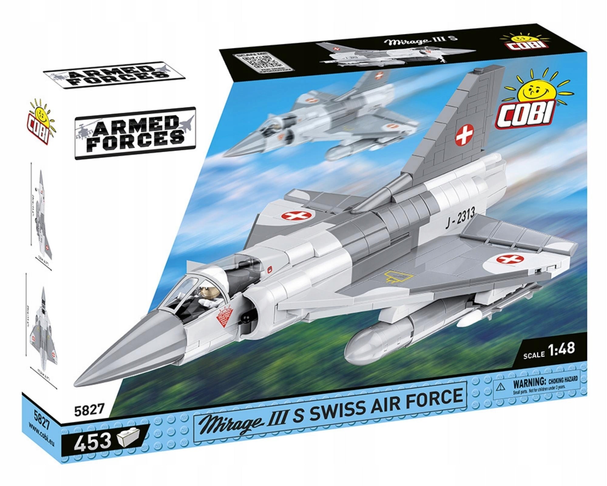 Konstrukteur Cobi Historical Collection, Mirage III S Swiss Air F.453, 453 det 