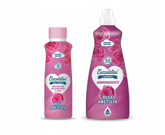 COCCOLATEVI Set - Rinse Liquid + Laundry Perfume Rose
