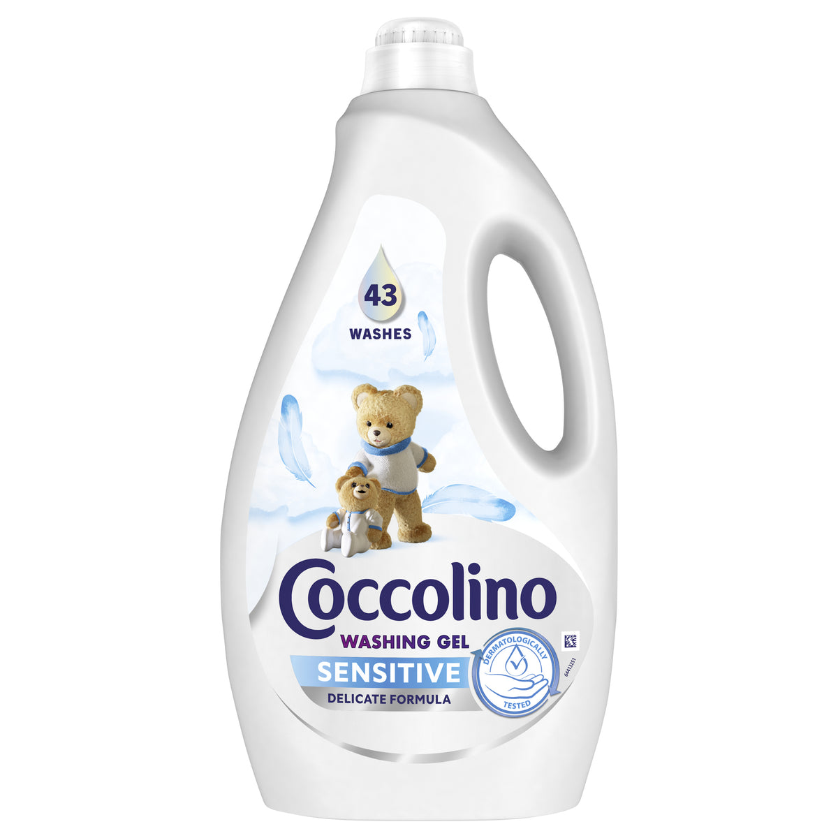 COCCOLINO WASHING GEL – SENSITIVE, 43 WASHES (1,72L)