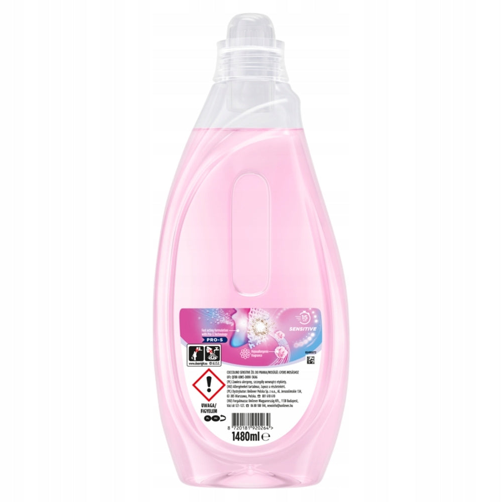 COCCOLINO WONDER WASH SENSITIVE - WASHING GEL, 37 WASHES (1480 ML) Manufacturer code 8720181920264