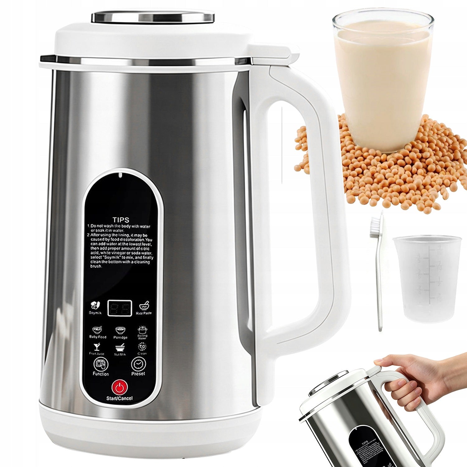 COCKTAIL BLENDER SMOOTHIE LCD 1200ML BOTTLE OF 8 PROGRAMS 800W