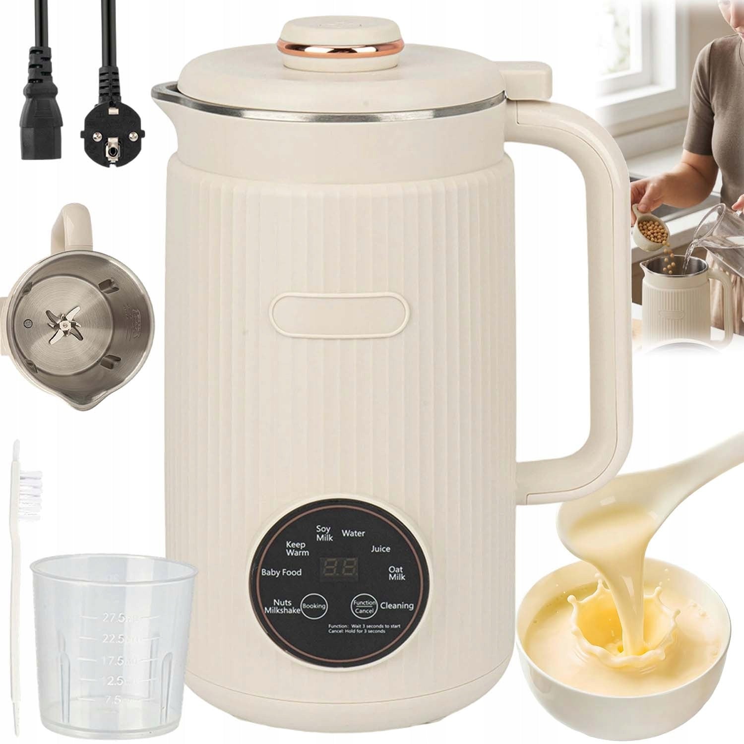 COCKTAIL BLENDER SMOOTHIE LCD 1200ML BOTTLE OF 8 PROGRAMS 800W
