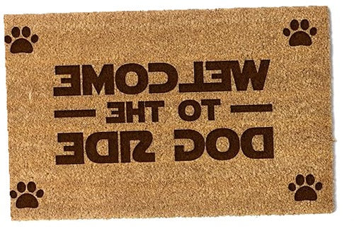 COCONUT DOORMAT WELCOME DOG SIDE GIFT FOR CHRISTMAS BIRTHDAY