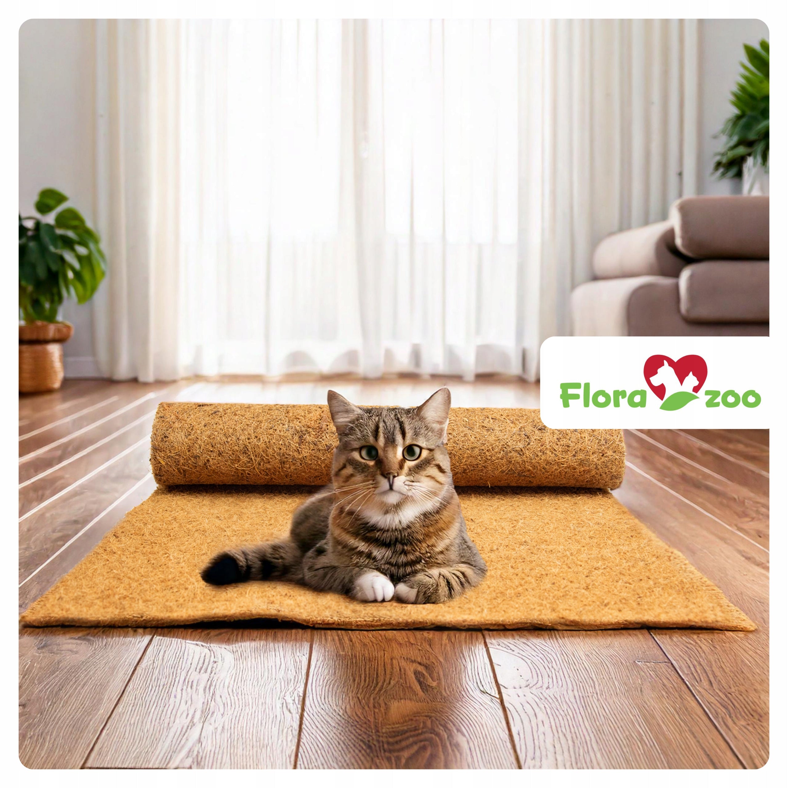 COCONUT MAT MATTRESS BED FOR TRANSPORTER RABBIT CAT CAGE Trade name FloraZoo Mata kokosowa DIY 445x345