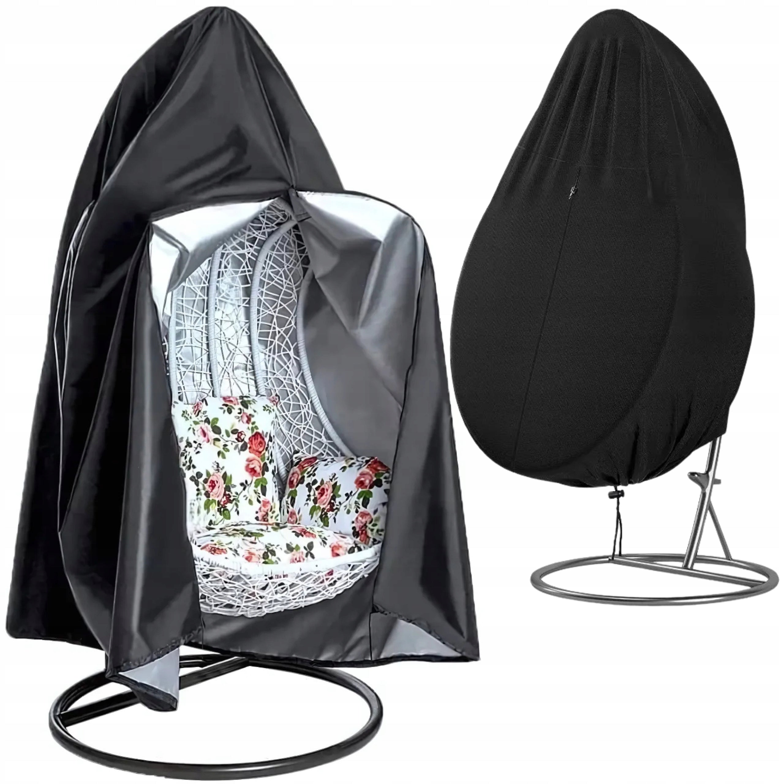 COCOON COVER GARDEN HANGING CHAIR SWING WATERPROOF BLACK