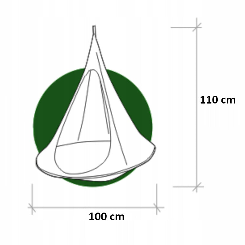 COCOON HANGING TENT FOR CHILDREN SWING NEST FOR GARDEN ROOM 100x110 Manufacturer code UFO100