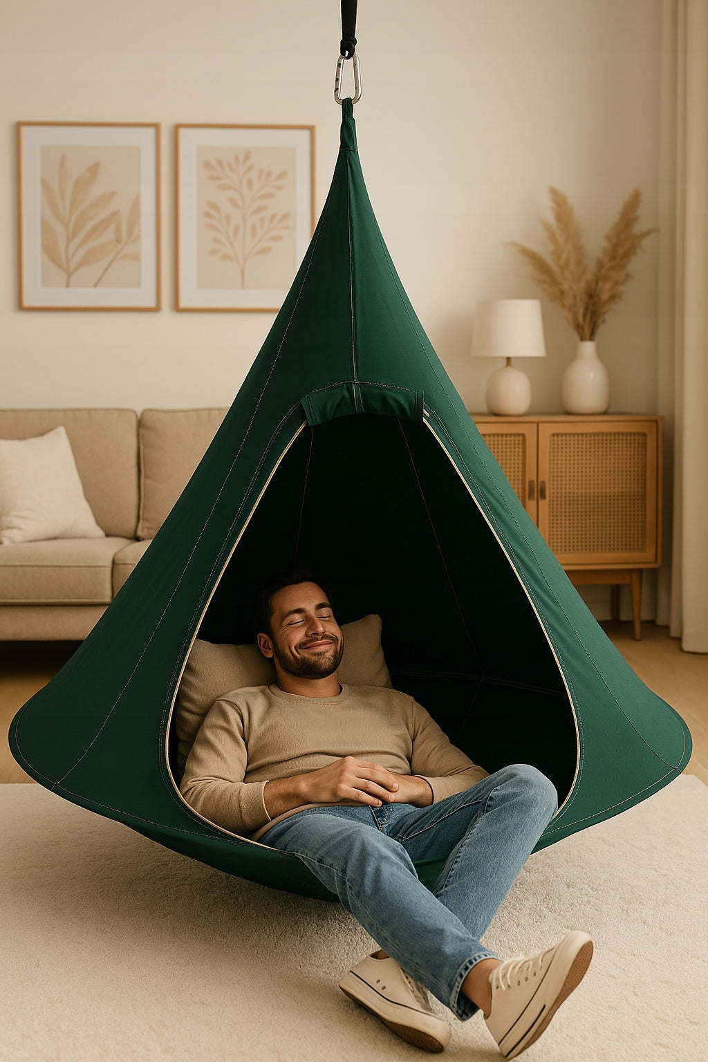COCOON HANGING TENT FOR CHILDREN SWING NEST FOR GARDEN ROOM 150x140 Kind not specified