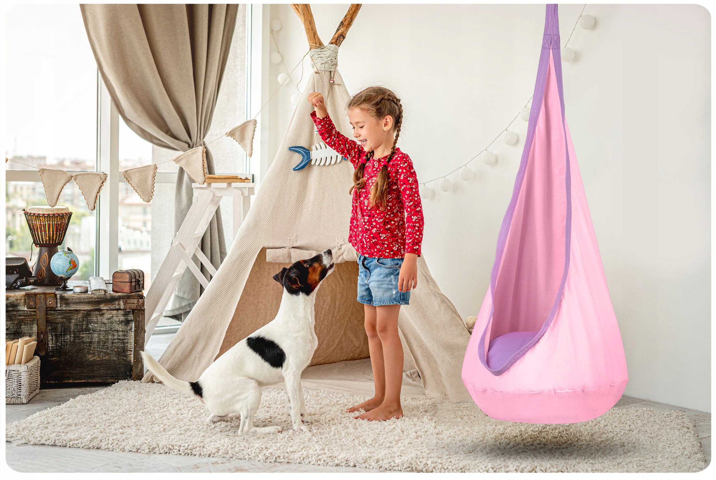 COCOON SWING ROCKER HANGING CHAIR FOR CHILDREN Kind hanging