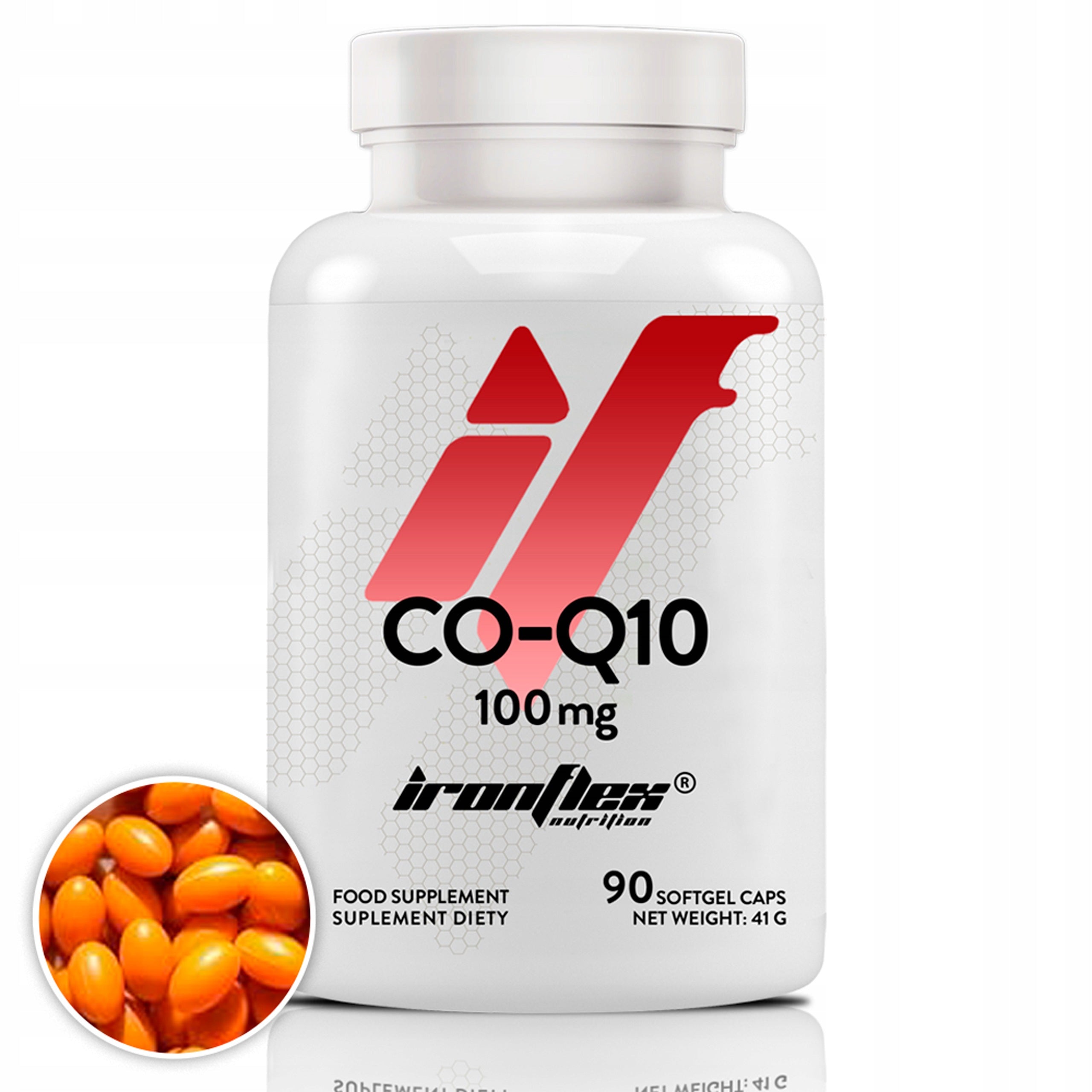 COENZYME Q10 100mg IronFlex 90capsules UBIQUINONE Heart Support COENZYME