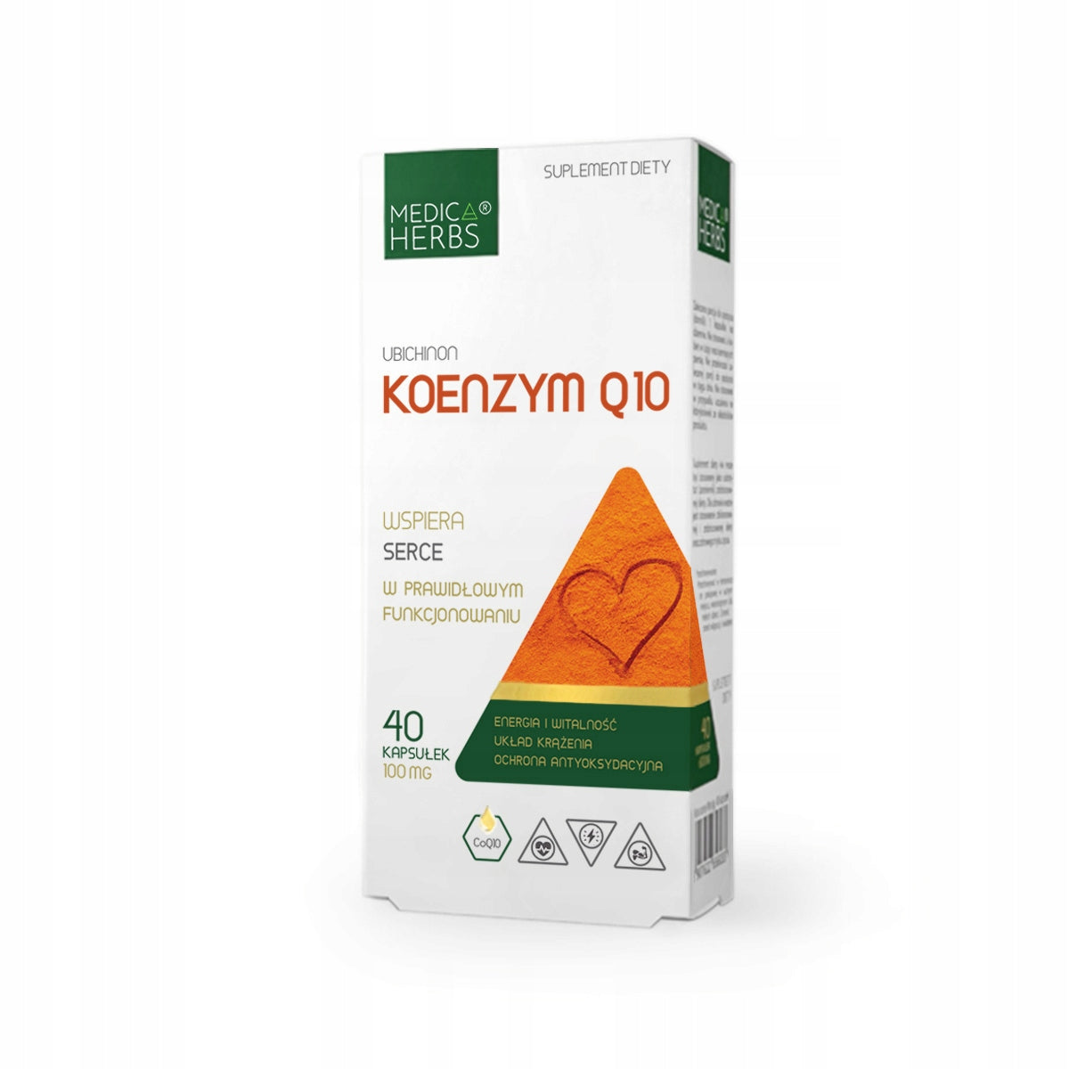 COENZYME Q10+ Circulation Heart Fatigue Youth Skin 35+ Sport|100% Original Brand Medica Herbs