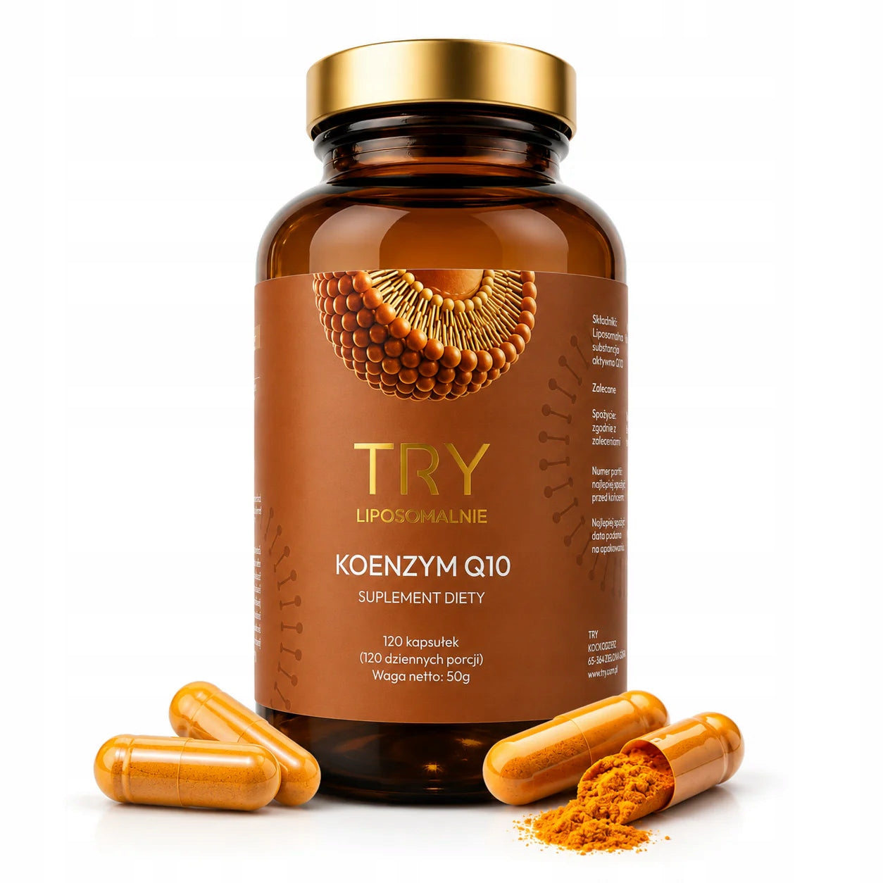 COENZYME Q10 LIPOSOMAL 200 mg HEART SKIN IMMUNITY 120 capsules TRY