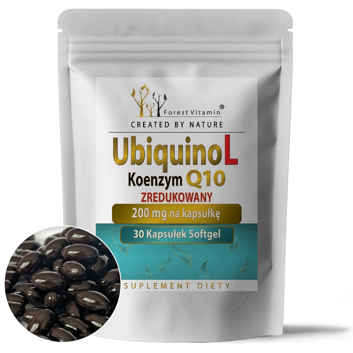 COENZYME Q10 UBIQUINOL 200 MG 30CAPS REDUCED FORM HIGH DOSE CIRCULATION