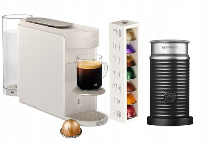 COFFEE CAPSULE MAKER NESPRESSO DELONGHI VERTUO UP + FROTHER +19KAW
