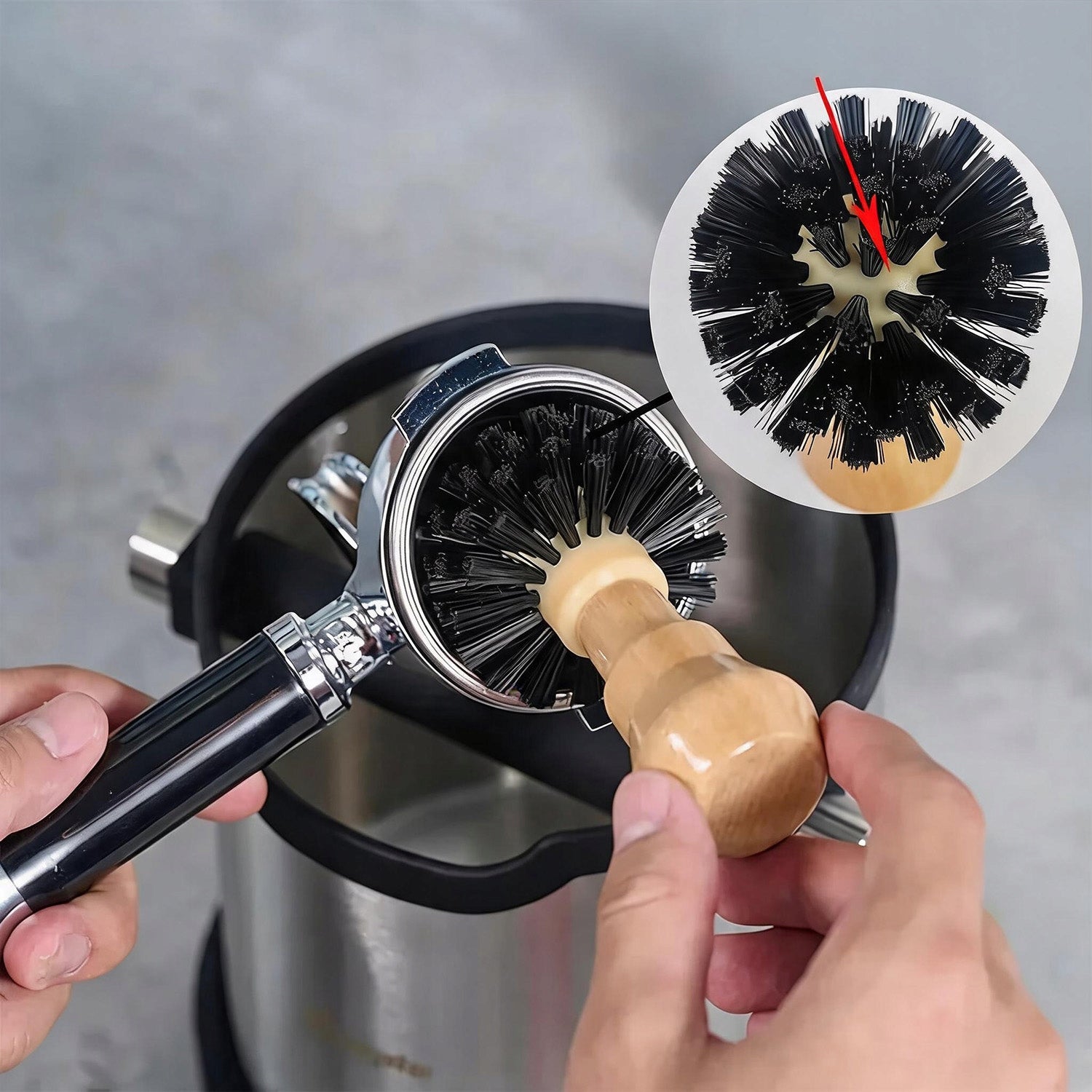 COFFEE GRINDER CLEANING BRUSH COB CLEANING BRUSH 58MM Product weight with unit packaging 0.077 kg