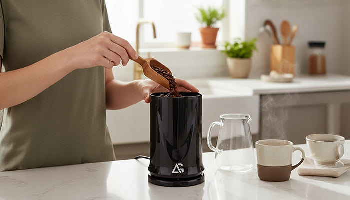 COFFEE GRINDER NUT SPICE GRINDER ELECTRIC EFFICIENT POWERFUL Dominant color black