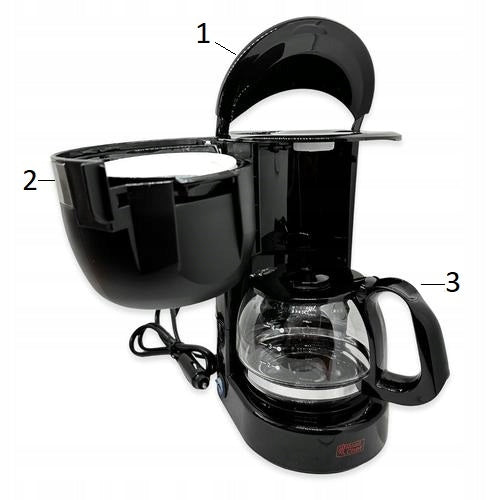 COFFEE MAKER 24V TIR MOTORHOME BUS - JUG 650ML - REUSABLE FILTER Manufacturer code 6934642065421