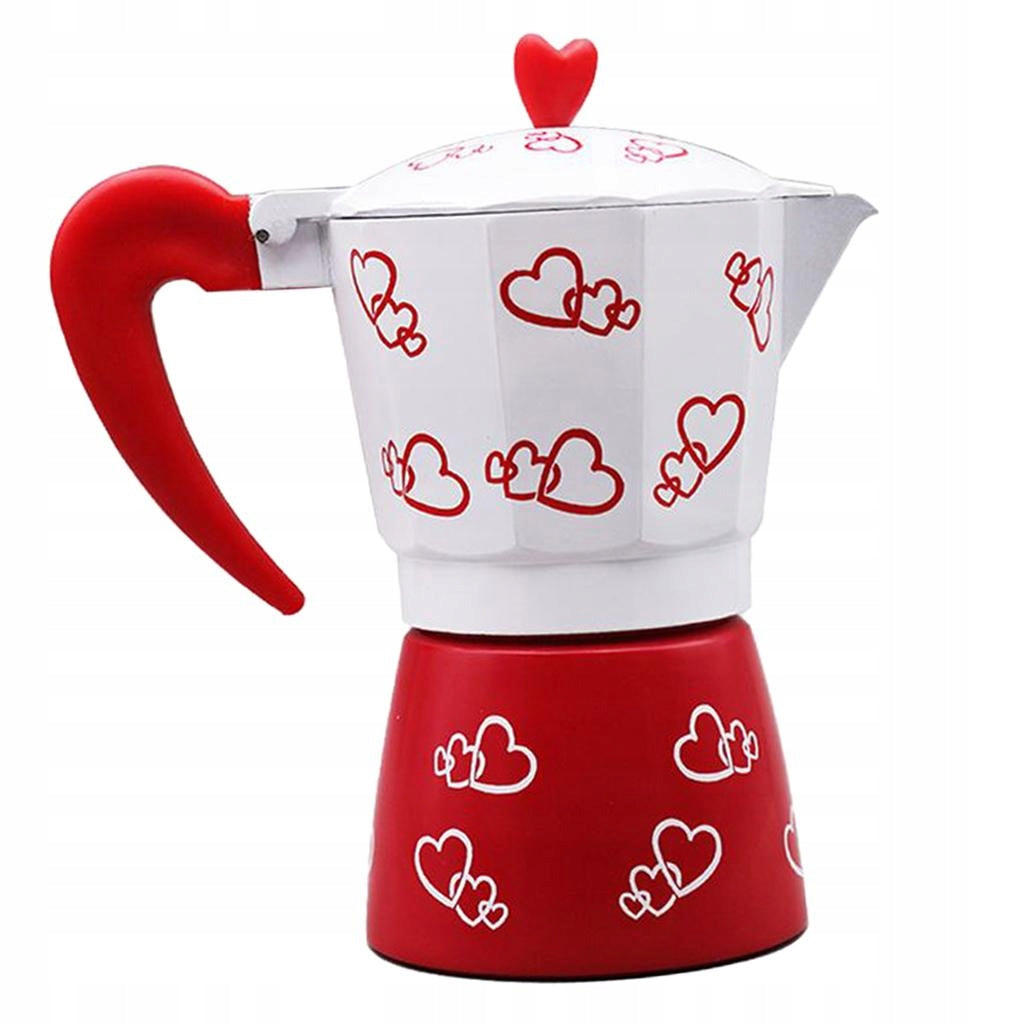 COFFEE MAKER 300ml for 6 CUPS coffee in Italian espresso super heart gift Manufacturer code kawiarka serca
