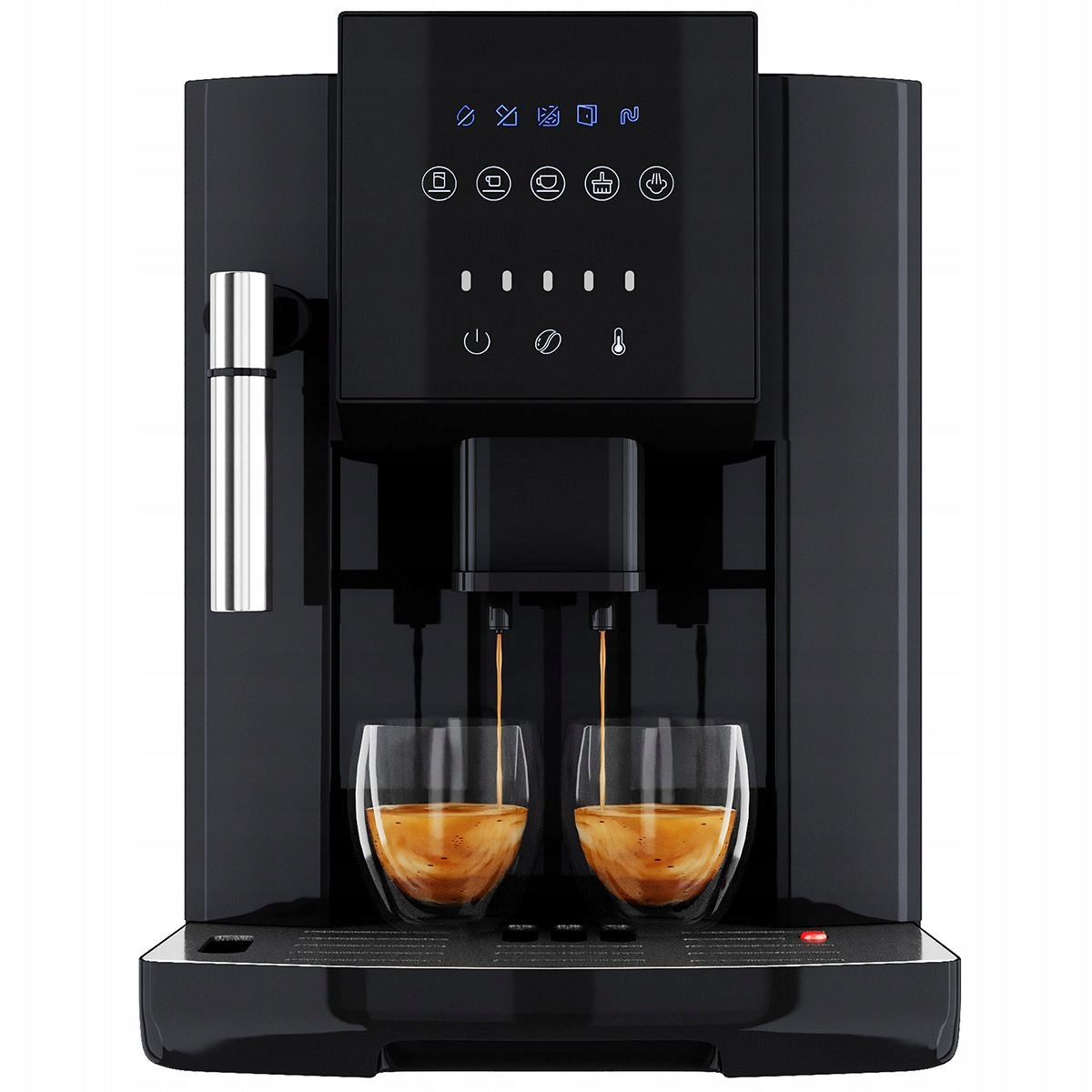 COFFEE MAKER AUTOMATIC Black with Grinder + Foamer