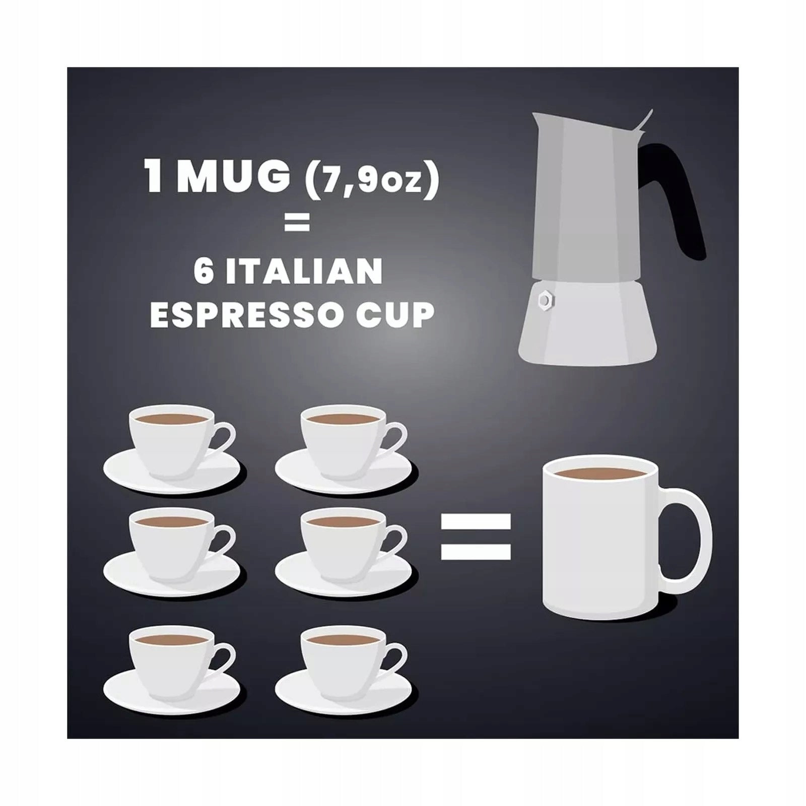 COFFEE MAKER Bialetti 6 VENUS CUPS Brand Bialetti
