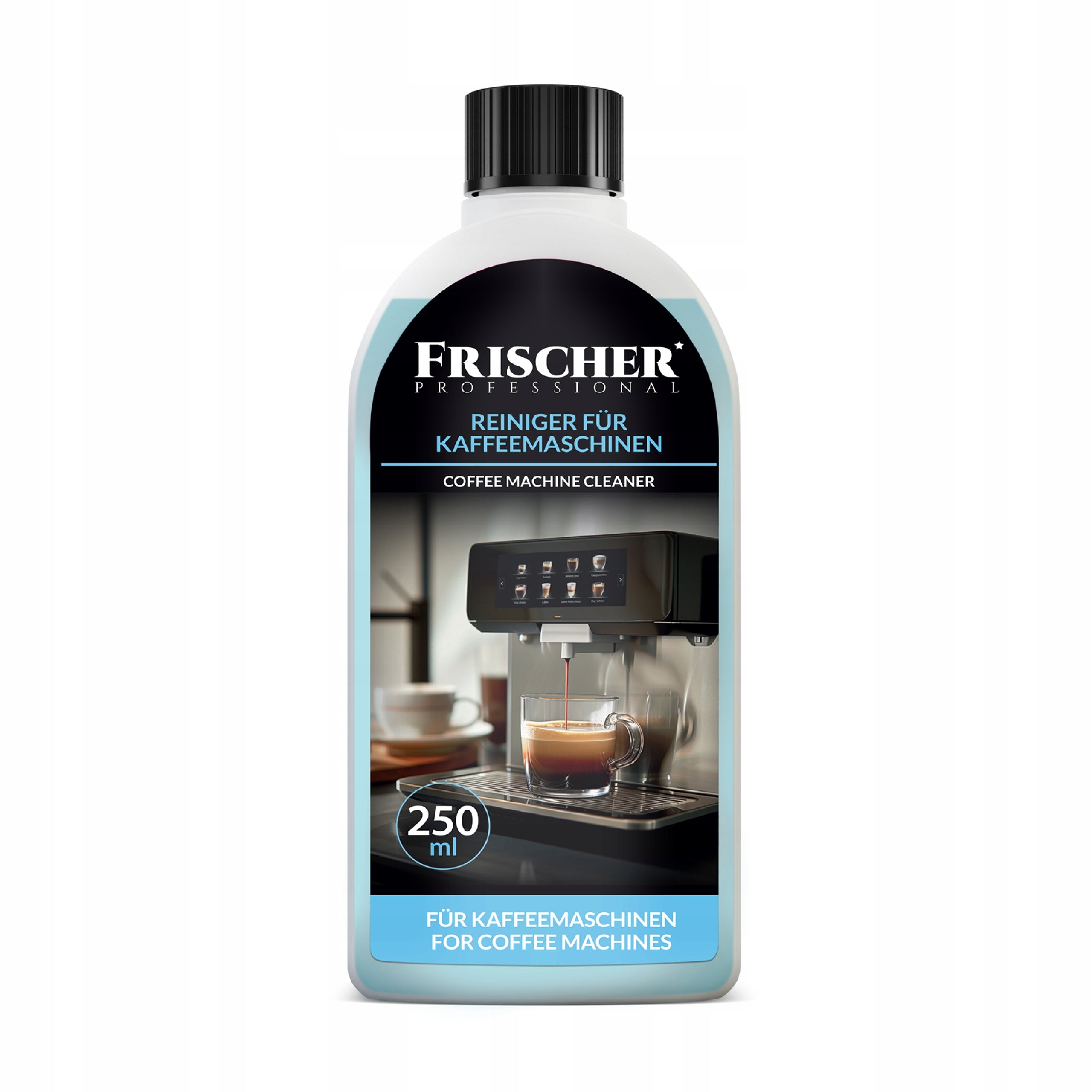 COFFEE MAKER CLEANING LIQUID UNIVERSAL STRONG 250 ml Packaging status original
