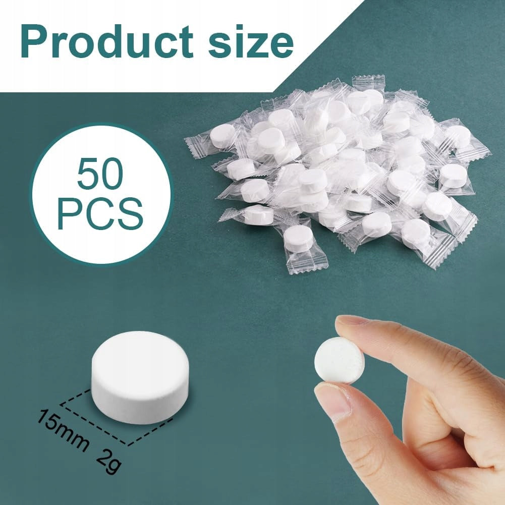 COFFEE MAKER CLEANING TABLETS UNIVERSAL STRONG 50 PIECES EAN (GTIN) 0098965456543