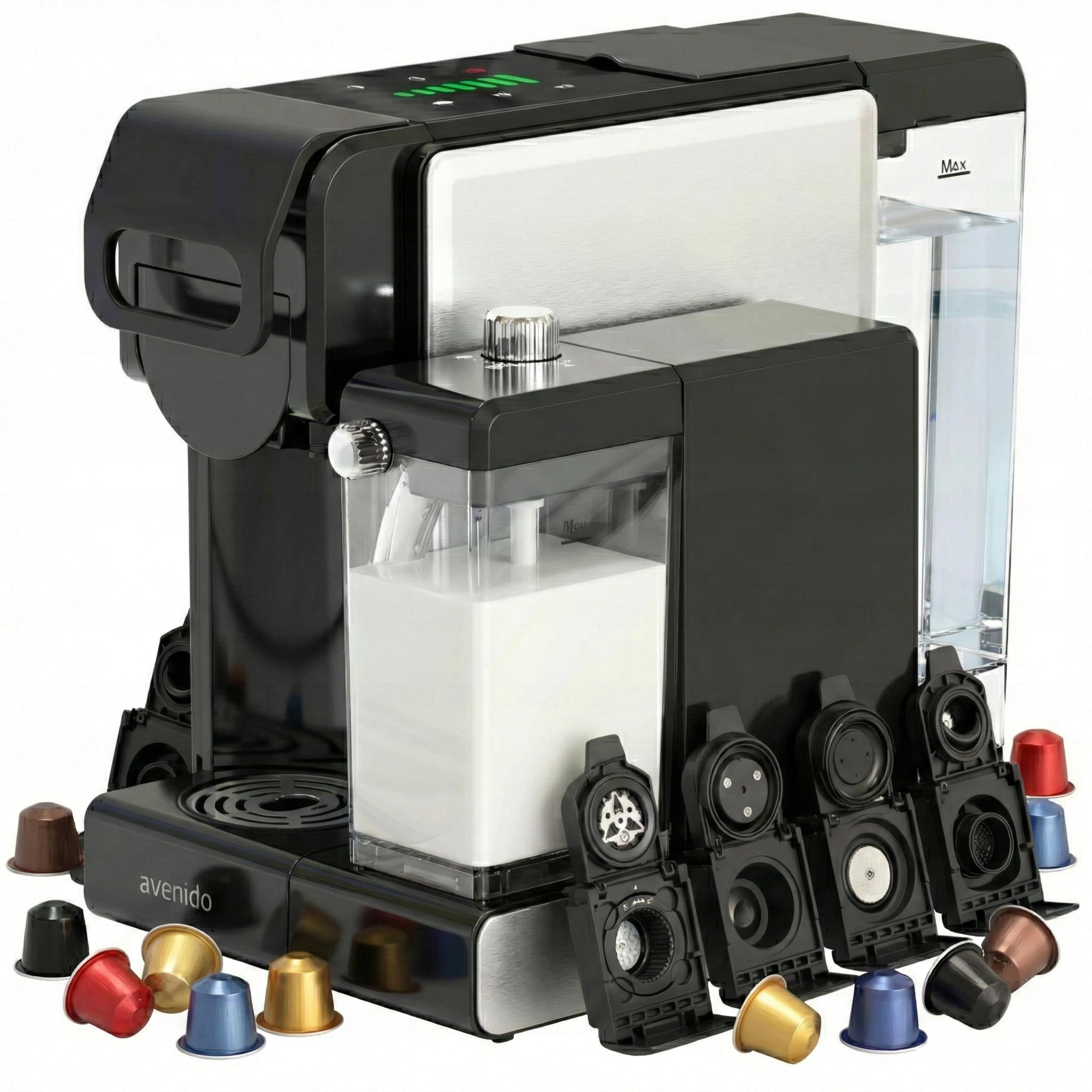 COFFEE MAKER FOR CAPSULES MILK Nespresso Dolce Gusto Tchibo Caffissimo Packaging status original