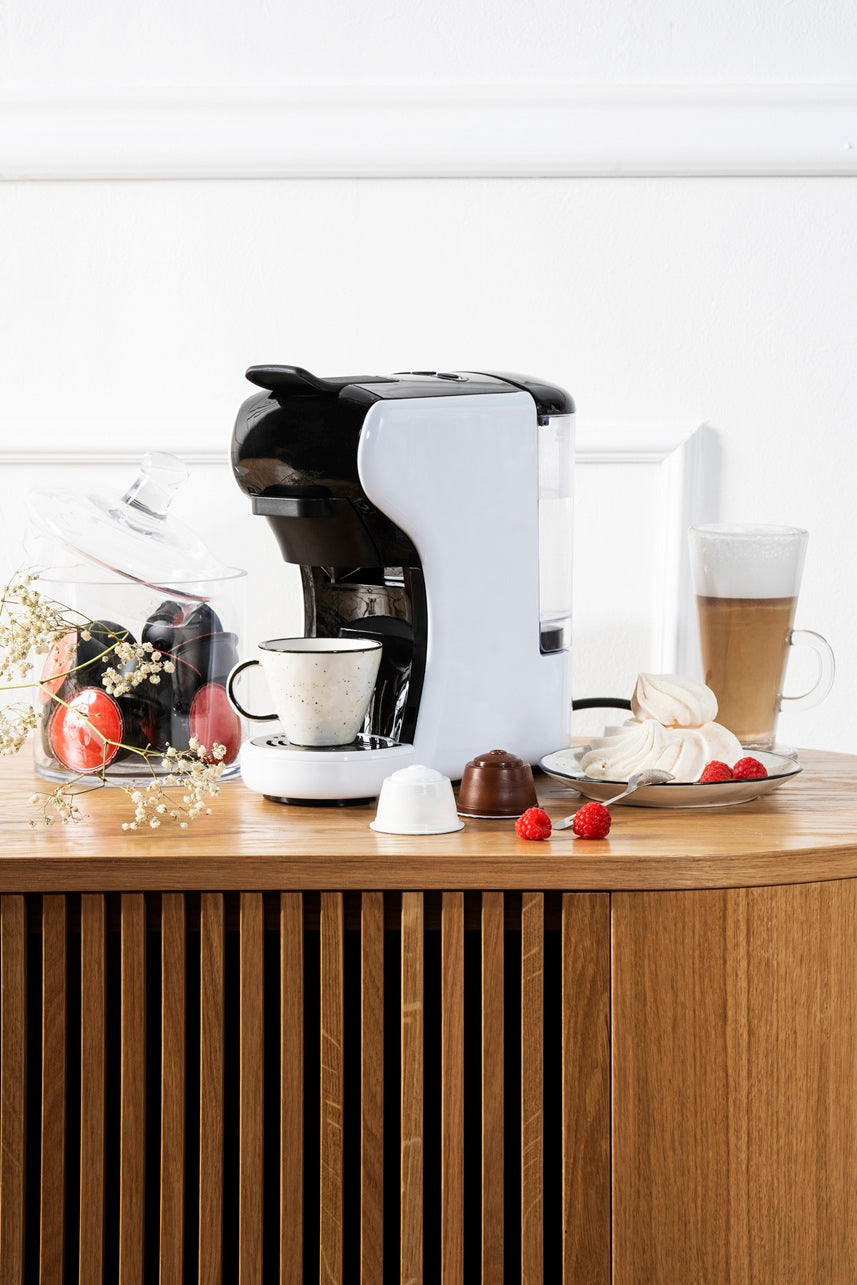 COFFEE MAKER FOR CAPSULES NESPRESSO DOLCE GUSTO TCHIBO WHITE Manufacturer code AD 4386