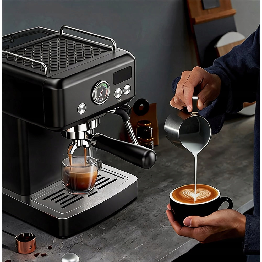 COFFEE MAKER HIBREW H10A 58 MM 20 BAR ESPRESSO MACHINE WITH FROTHER Packaging status original