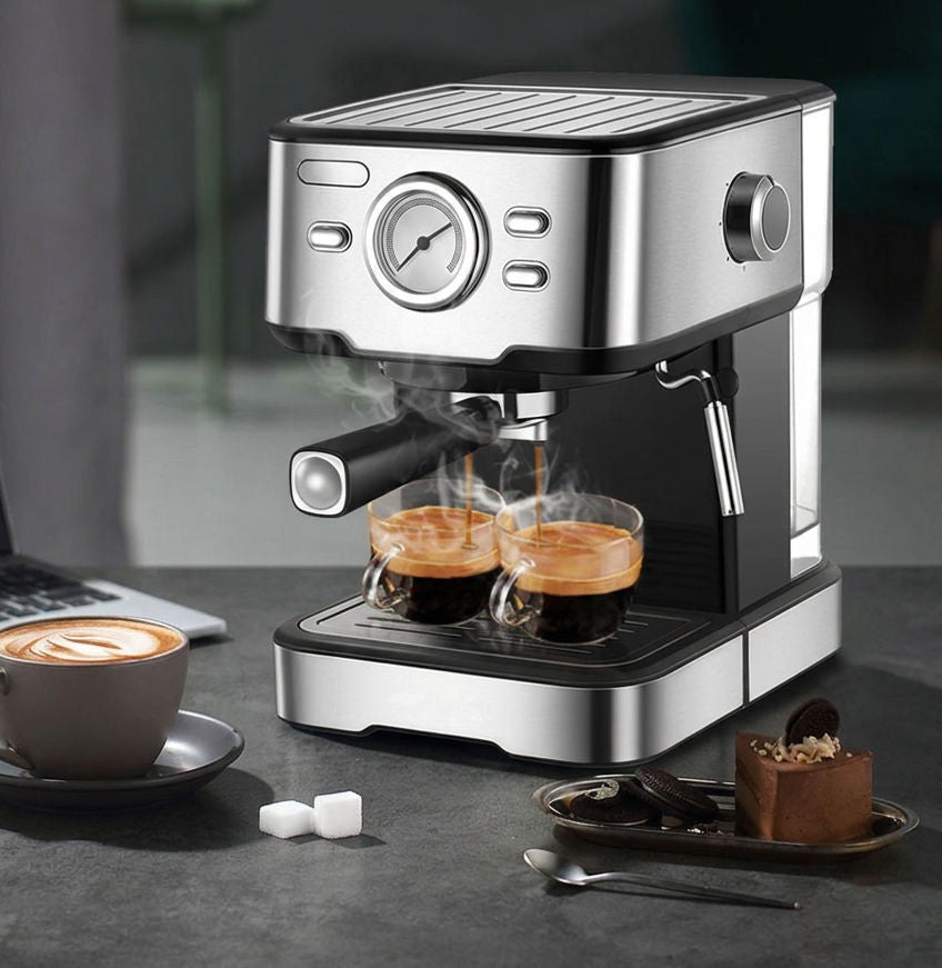 COFFEE MAKER HIBREW H5 20 BAR ESPRESSO KAPPUCINO PAIR STEEL Packaging status original