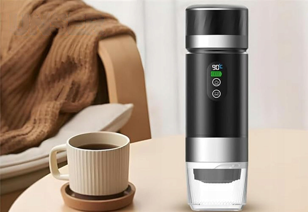 COFFEE MAKER PORTABLE ELECTRIC TRAVEL 20BAR ESPRESS CAPSULES 150ML Model RoserRose