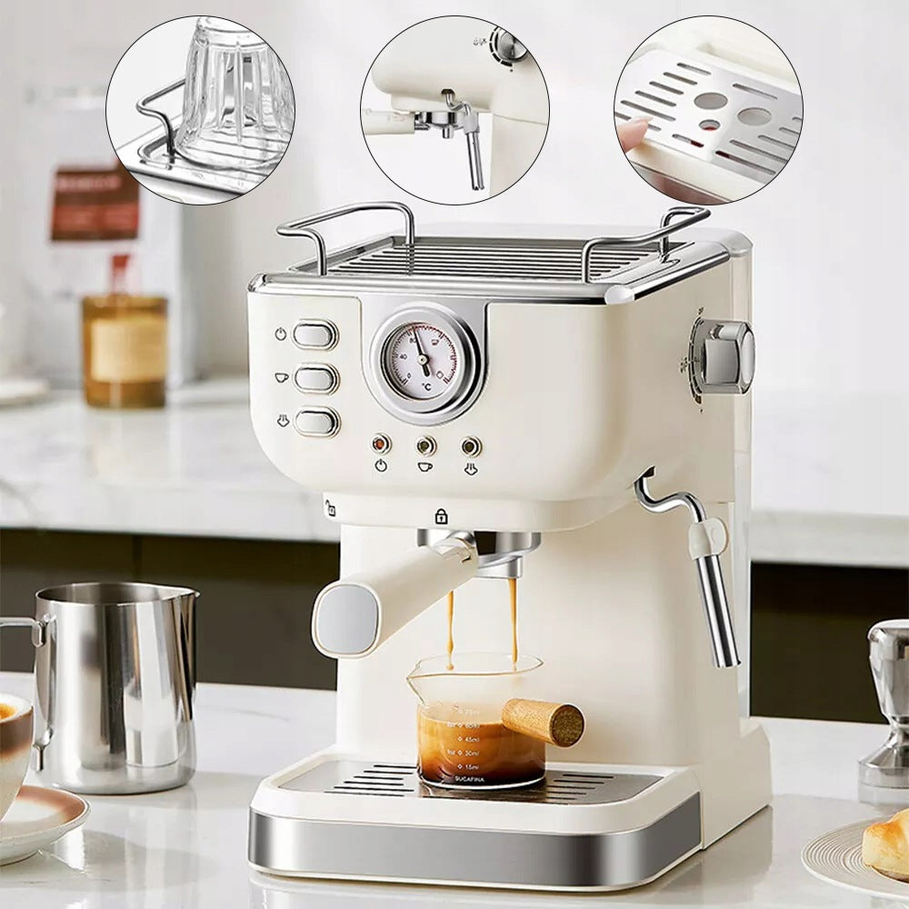 COFFEE MAKER PRESSURE ESPRESSO EXTRACTION HIGH PRESSURE 20BAR Model Do Kawy Ze Spieniaczem Automatyczny Thermoblock
