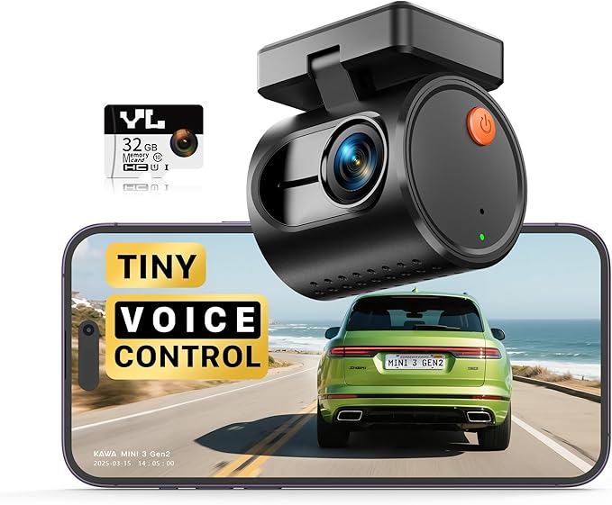 COFFEE Miniature Car Camera QHD 1296P Mini Dash camera