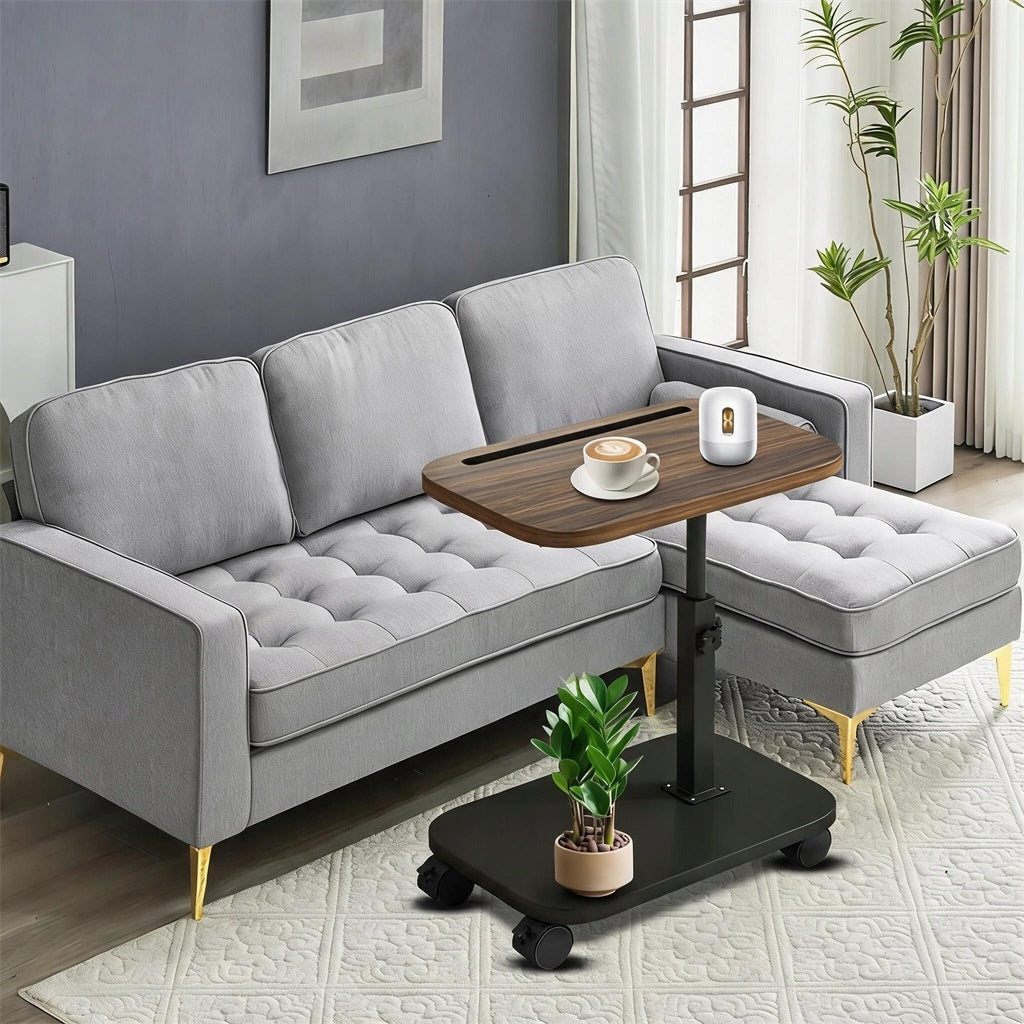 COFFEE TABLE 46-82CM WOODEN RECTANGULAR TABLE STYLISH STABLE WITH SHELF Packaging status original