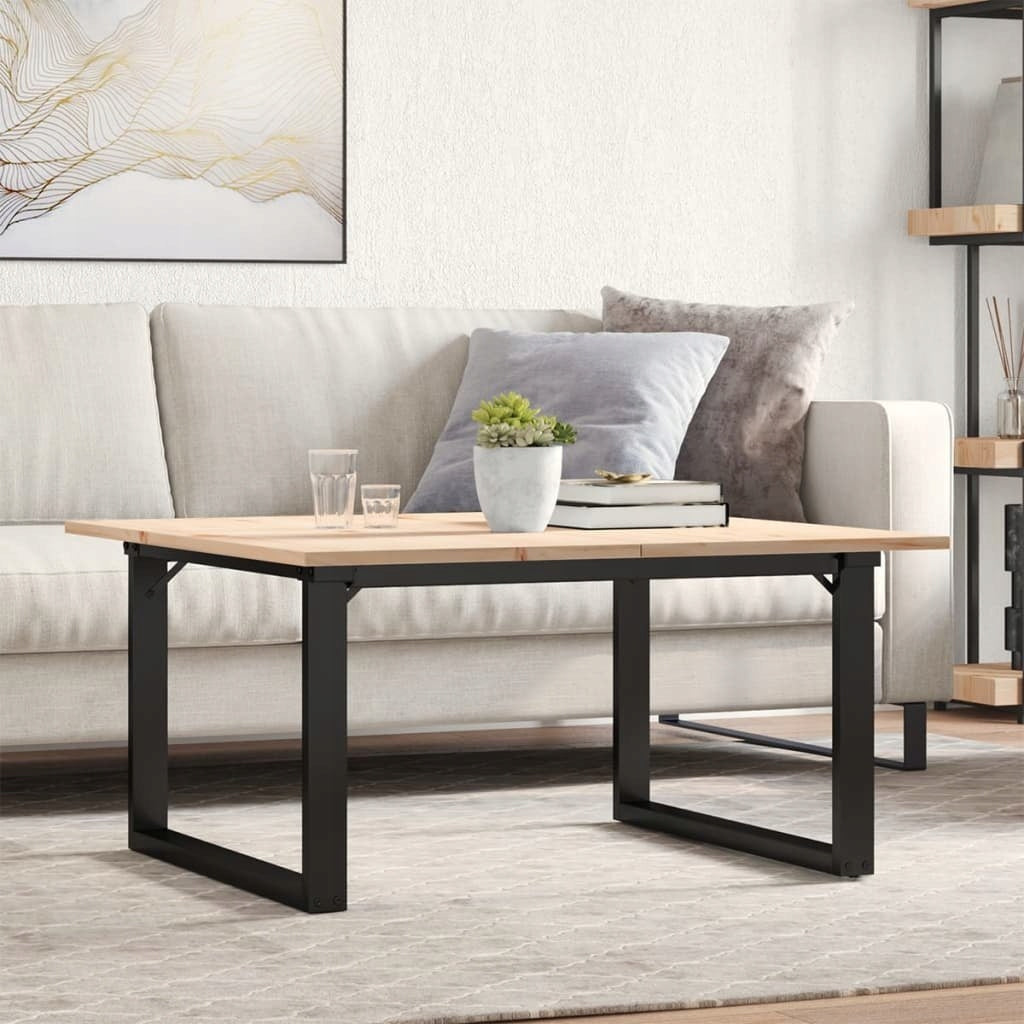 COFFEE TABLE WITH QUADRANGULAR LEGS 80X80X45CM