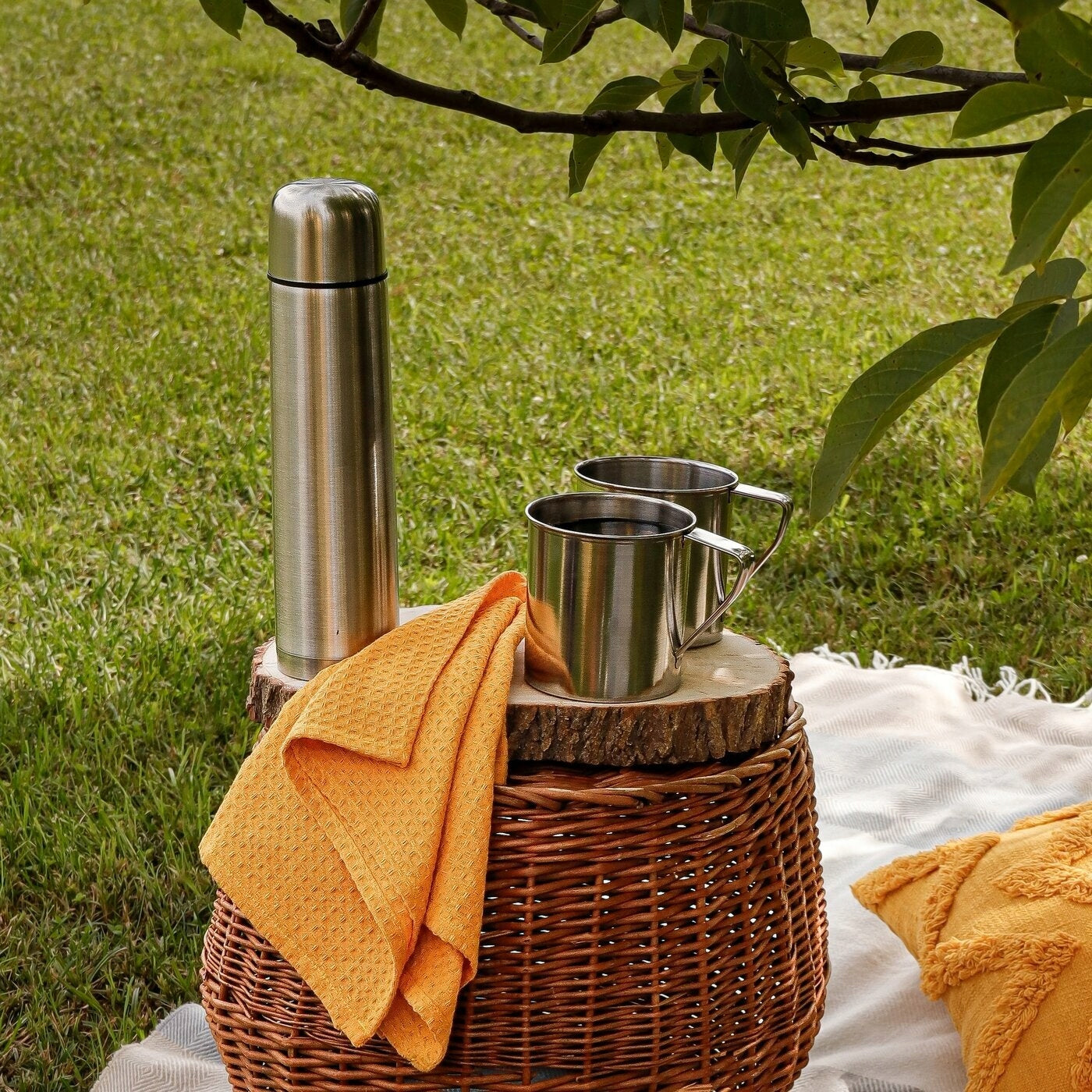 COFFEE THERMOS Stainless Tea DOUBLE WALLS LARGE Vacuum Tadar 1L Packaging status original