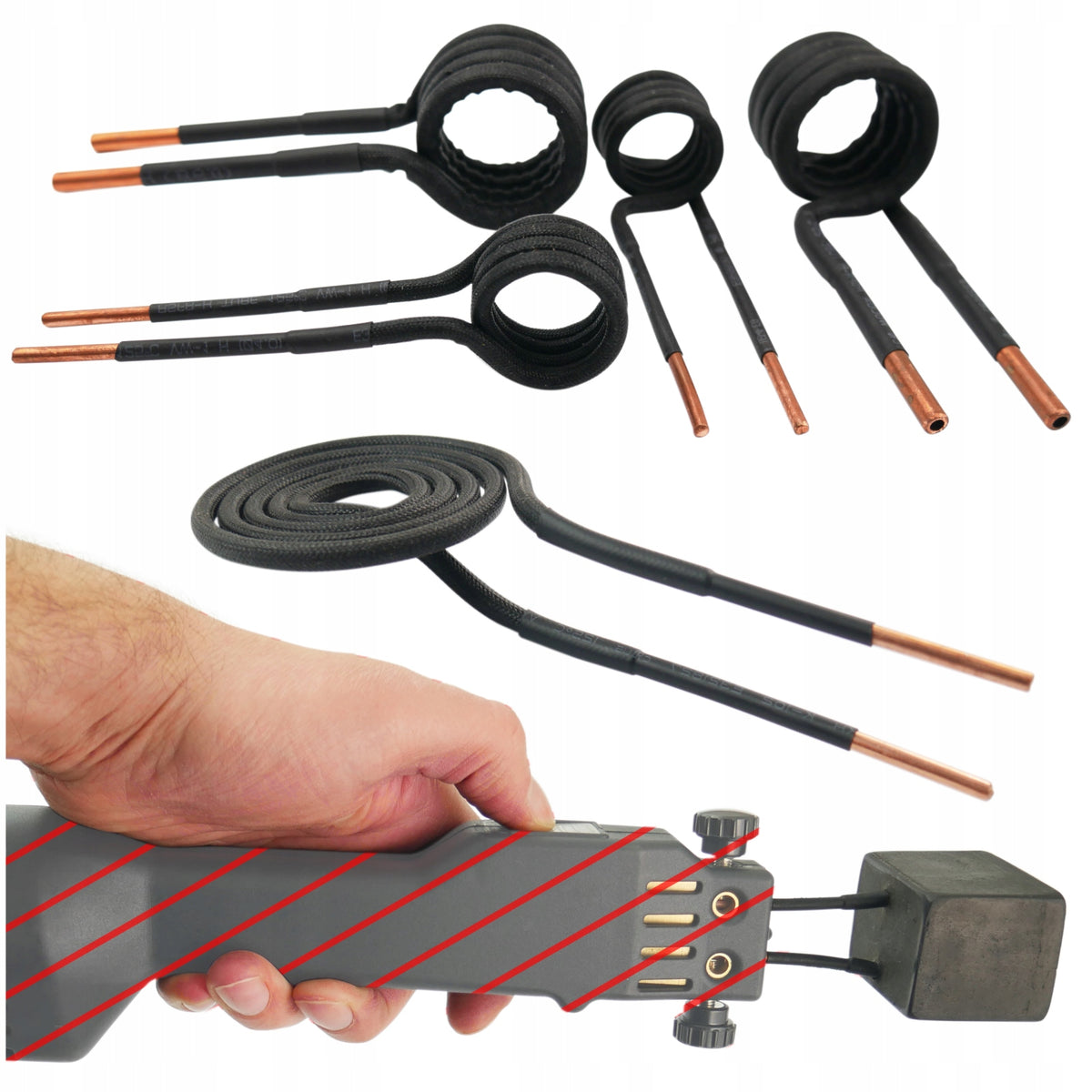 COILS FOR INDUCTION HEATER 6pcs side PDR coil flat for screws