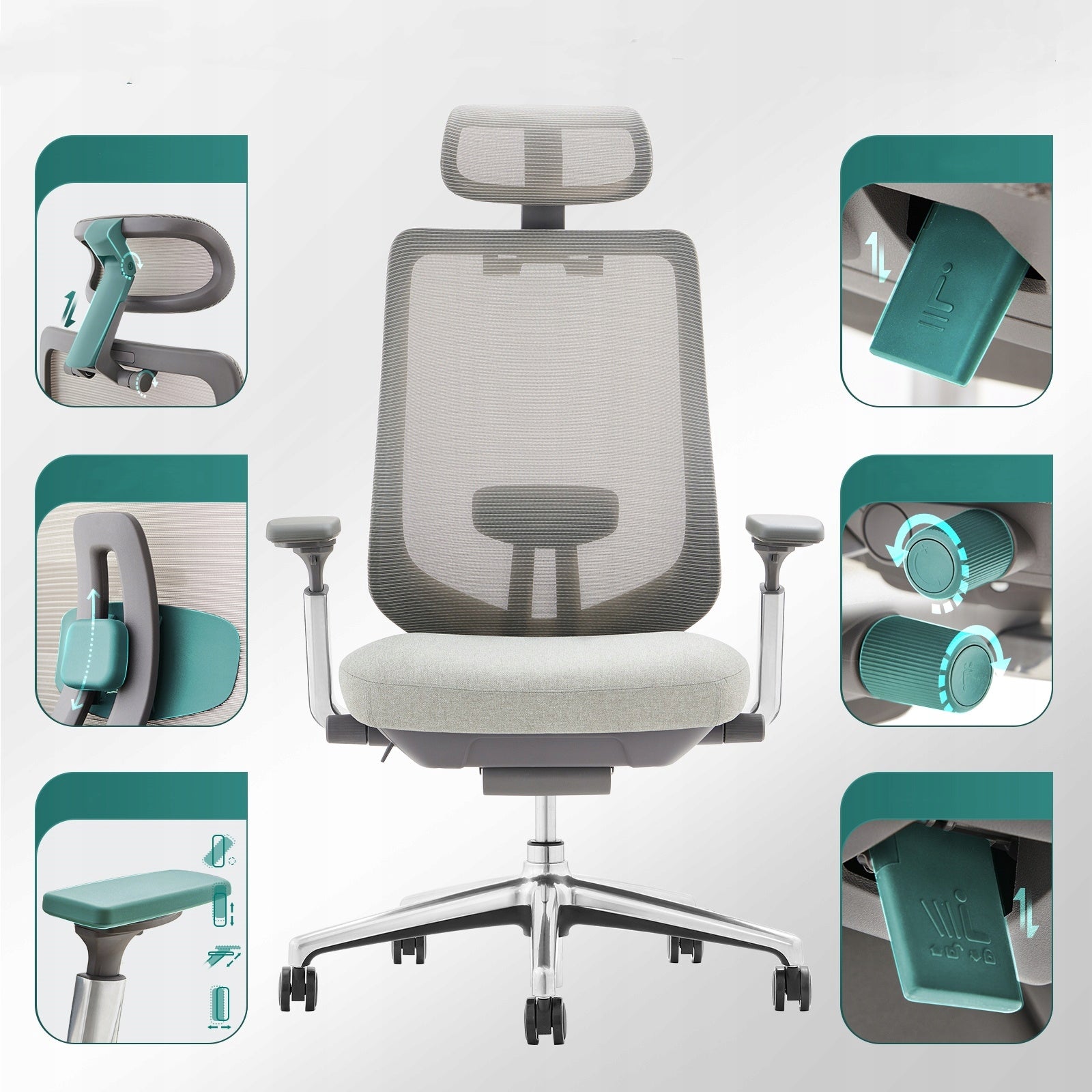 COLAMY Atlas Ergonomic Mesh Office Chair High Back Executive Desk Chair Packaging status original