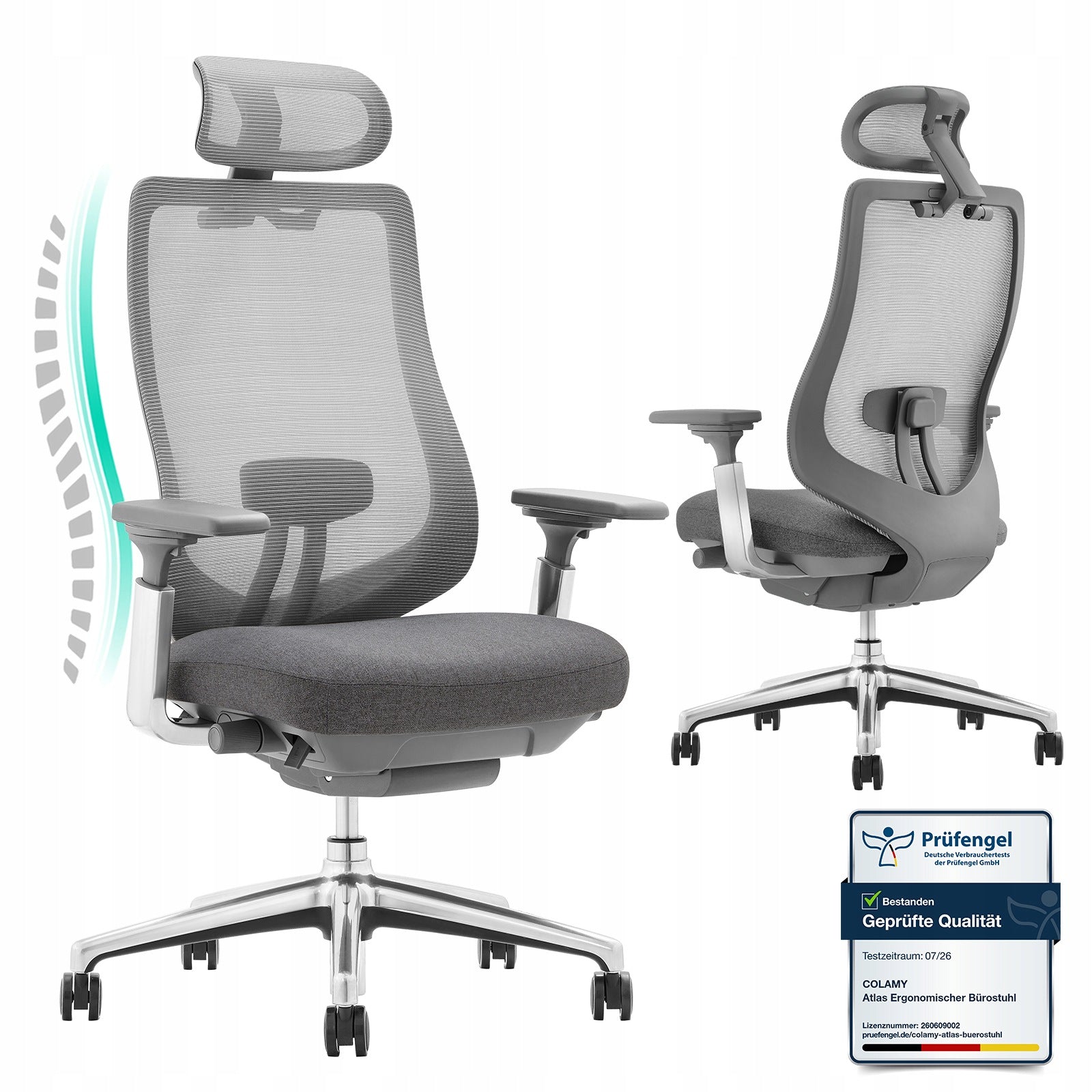 COLAMY Atlas Ergonomic Mesh Office Chair High Back Executive Desk Chair