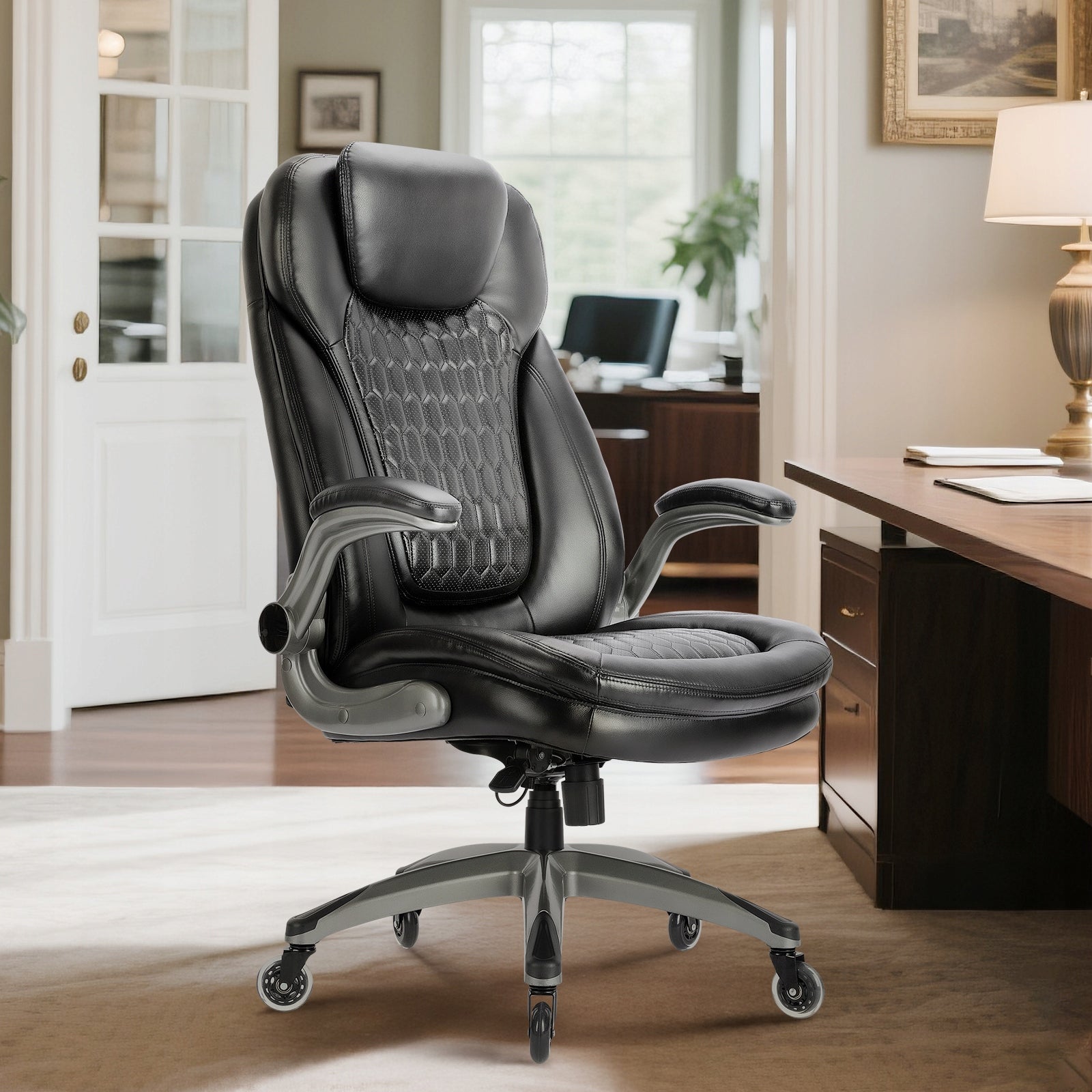 COLAMY Executive Ergonomic Computer Office Chair Leather with High Backrest EAN (GTIN) 6942575817833