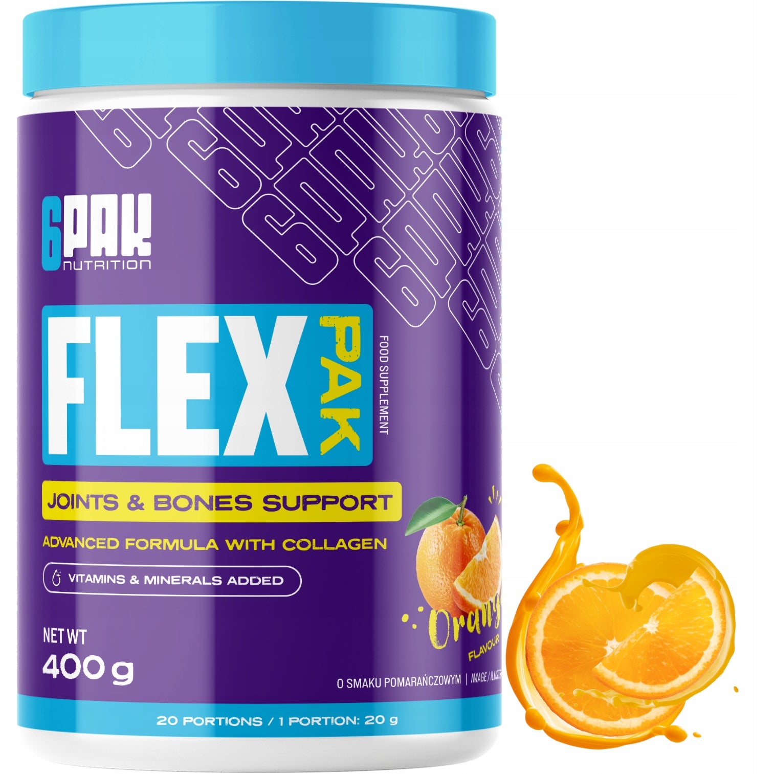COLLAGEN 10000 MG Complex of 10 Ingredients Strong Joints Bones FLEX PAK 400G