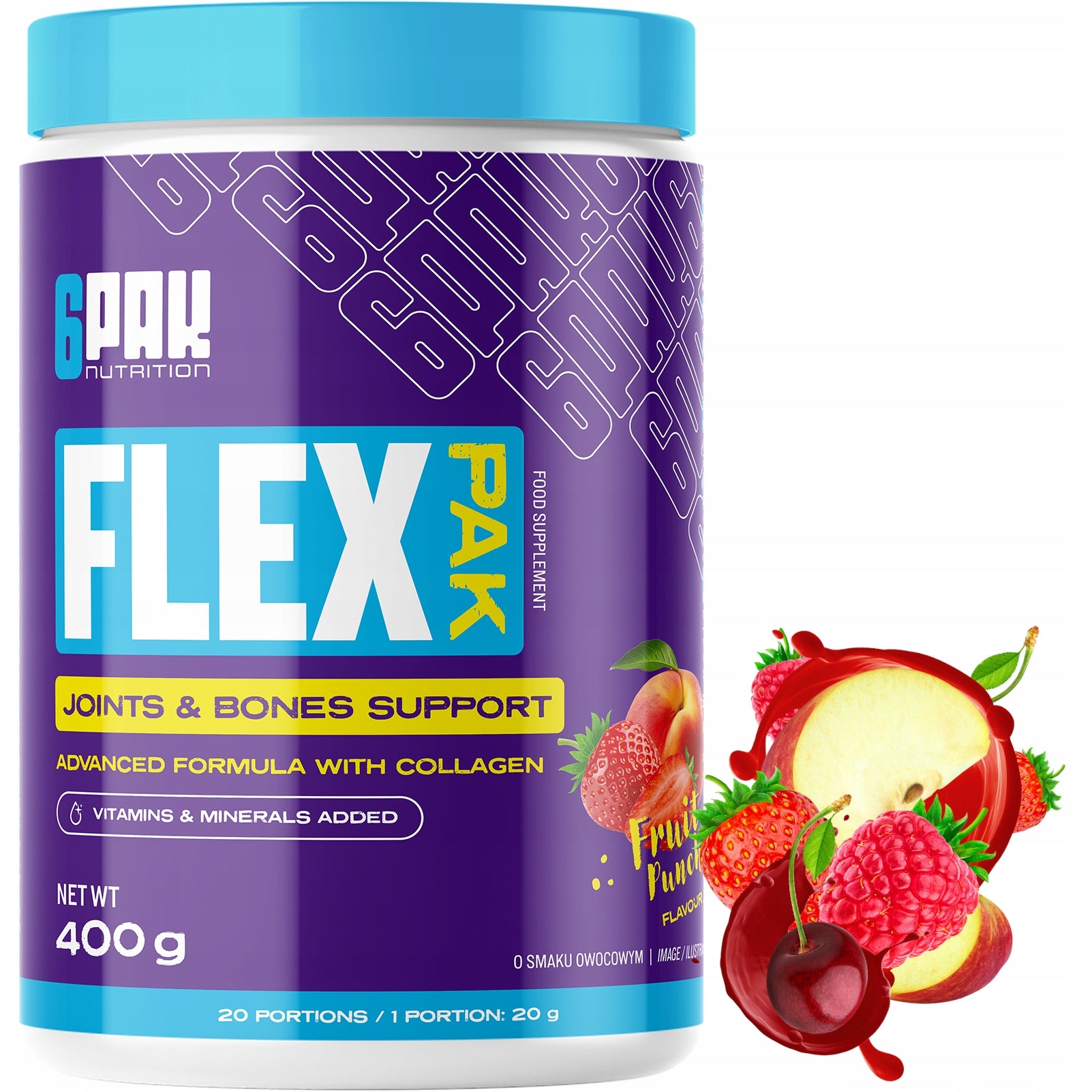 COLLAGEN 10000 MG FLEX PAK 400G STRONG JOINTS BONES COMPLEX 10 INGREDIENTS