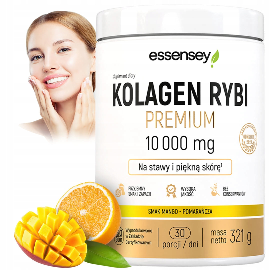 COLLAGEN FISH 10000 mg Premium JOINTS SKIN HAIR NAILS Hyaluron Wit C D3