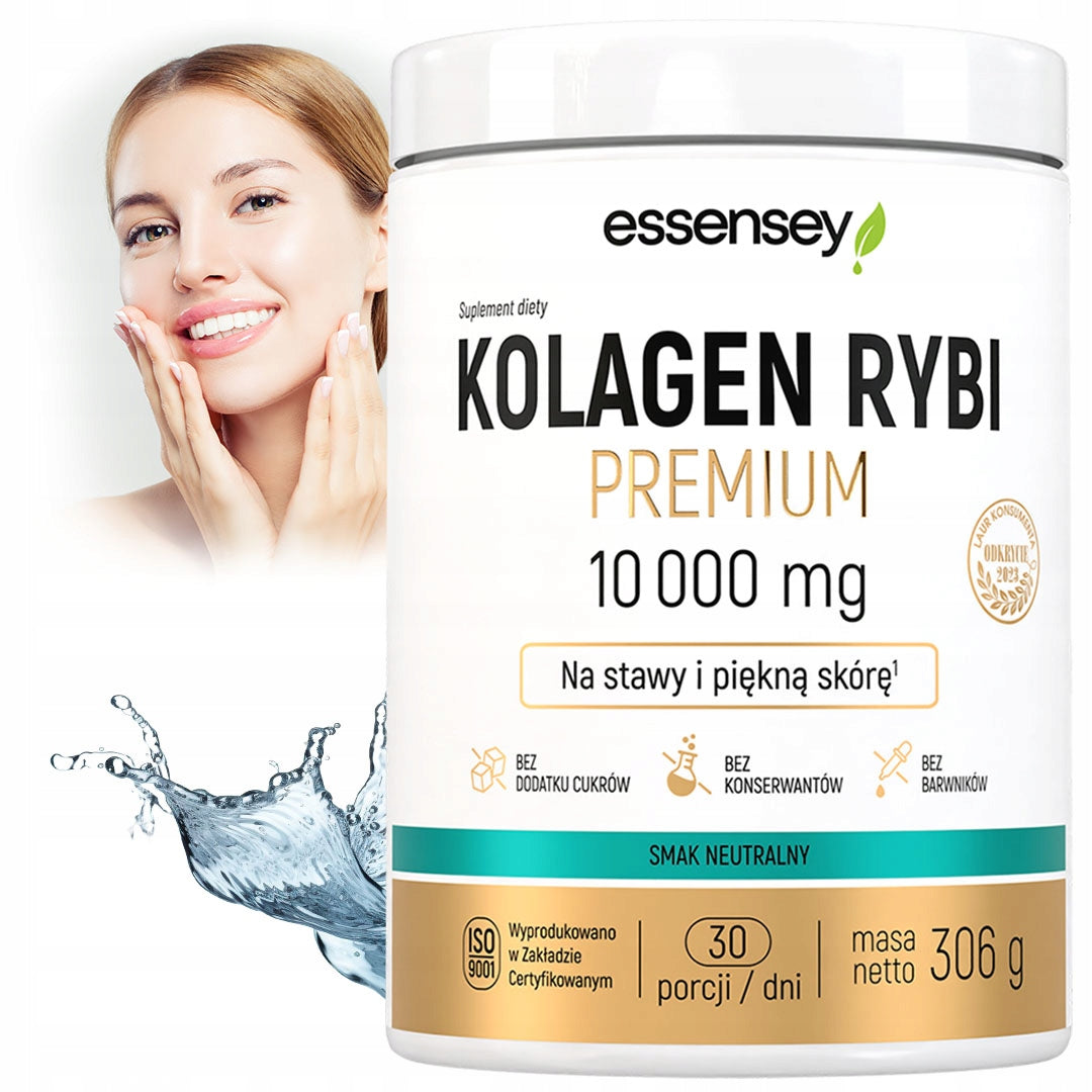 COLLAGEN FISH 10000 mg Premium JOINTS SKIN HAIR NAILS Hyaluron Wit C D3
