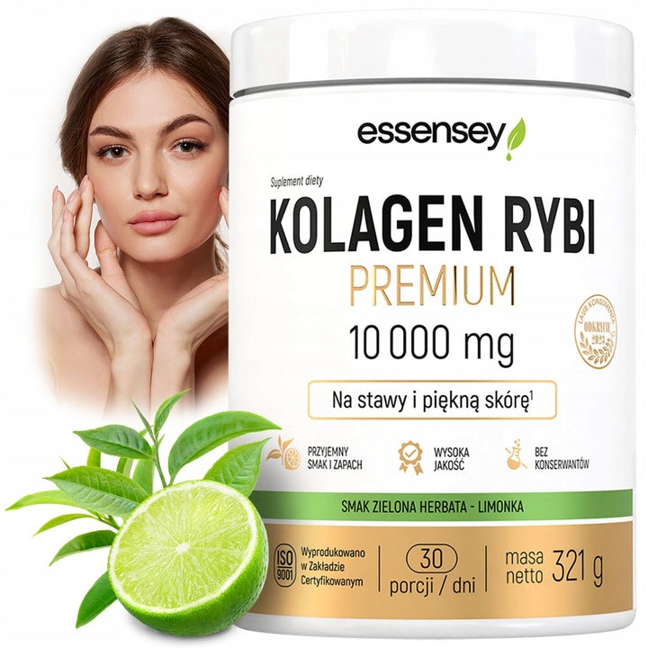 COLLAGEN FISH 10000 mg Premium JOINTS SKIN HAIR NAILS Hyaluron Wit C D3