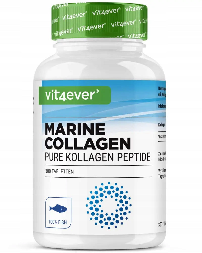 COLLAGEN FISH 3000 mg 300TABLETS SUPPORT SKIN JOINTS AND NAILS VIT4EVER