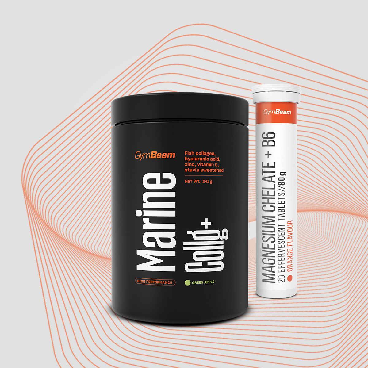 COLLAGEN FISH HYALURONIC ACID FOR JOINTS MARINE COLLG+ GymBeam green apple Manufacturer code Marine Collg+ - GymBeam
